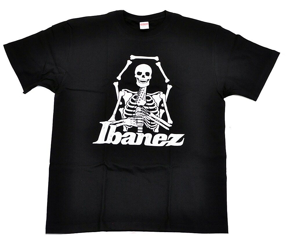 IBANEZ/スカルTシャツ ブラック XLサイズ IBAT004XL