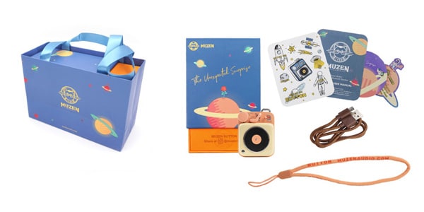 MUZEN / Ultra-compact Bluetooth speaker Button Cream yellow画像10