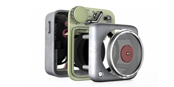 MUZEN / Ultra-compact Bluetooth speaker Button Cream yellow画像11