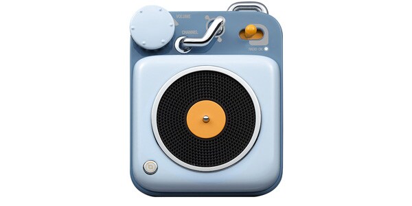 超小型 Bluetoothスピーカー Button sky blue