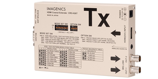 IMAGENICS ( イメージニクス )  / CRO-H26T　HDMI 信号同軸延長器・送信器