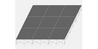 INTELLI STAGE ステージセット 3x3m 高さ30cm インダストリアル
