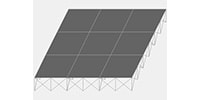 INTELLI STAGE ステージセット 3x3m 高さ40cm インダストリアル