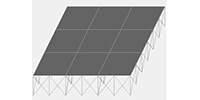 INTELLI STAGE ステージセット 3x3m 高さ60cm インダストリアル