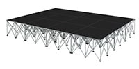 INTELLI STAGE ステージセット 4x3m 高さ60cm インダストリアル