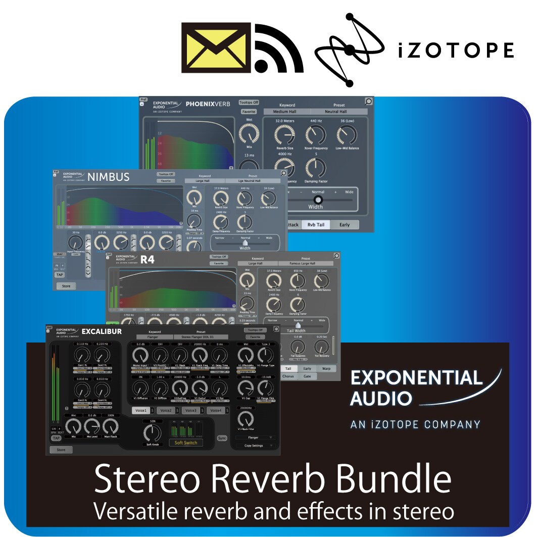 iZotope/Exponential Audio: Stereo Reverb Bundle