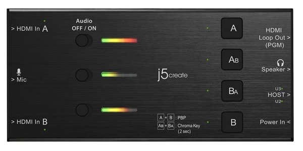 j5 create デュアルHDMI キャプチャボード JVA06