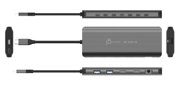 j5 create / JCD398 USB-C Dual HDMI Gen2 7in1 Multi-Hub画像3