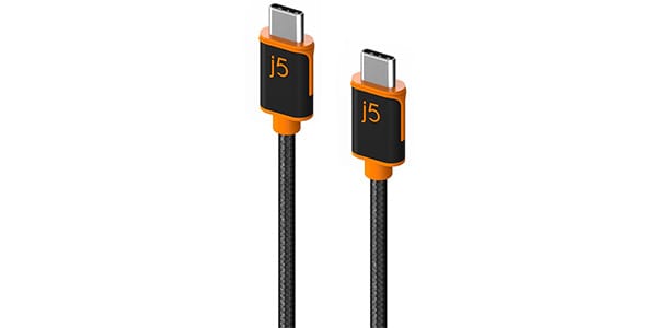 j5 create/JUCX24 USB-C to C 充電/通信ケーブル PD 60W対応 1.8m