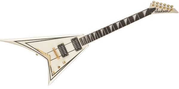 JACKSON/PRO RHOADS RRT-3 IVORY W/ BLK PIN