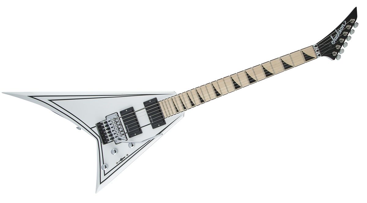 JACKSON/X Series Rhoads RRX24M White/Black Pinstripes