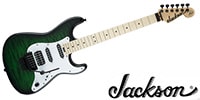 JACKSON Adrian Smith San Dimas SDQM (Transparent Green Burst)