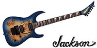 JACKSON / MJ Series Dinky DKRP Ebony Transparent Bue Burst