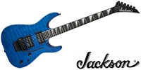 JACKSON JS32Q DKA Dinky Arch Top‚ Transparent Blue