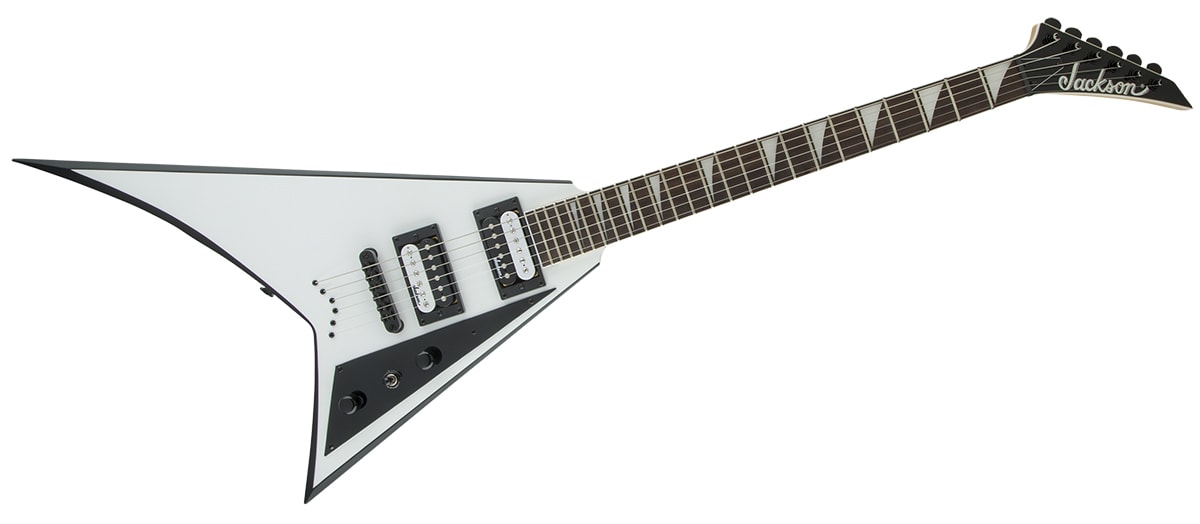 JACKSON/JS32T Rhoads White With Black Bevels