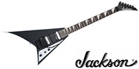 JACKSON JS32 Rhoads Black with White Bevels