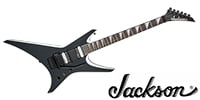 JACKSON JS32 Warrior, Black with White Bevels