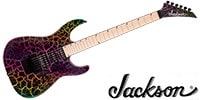 JACKSON Pro Series Soloist SL3M Rainbow Crackle