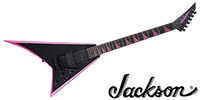 JACKSON / X Series Rhoads RRX24 Laurel Black w/Neon Pink Bevels