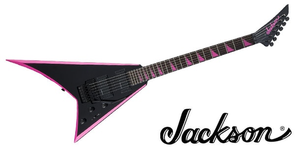JACKSON ( ジャクソン )  / X Series Rhoads RRX24 Laurel Black w/Neon Pink Bevels