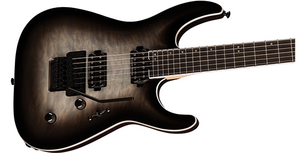 JACKSON ( ジャクソン )  / Pro Plus Series Dinky DKAQ Ebony FB Ghost Burst画像4