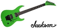 JACKSON Pro Series Dinky DK2 Ebony Slime Green