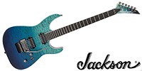 JACKSON SL2Q MAH Ebony Caribbean Blue Fade