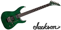 JACKSON Pro Series SOLOIST SL2Q MAH‚ Transparent Green