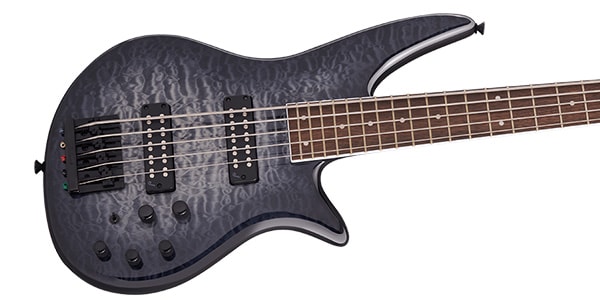 JACKSON ( ジャクソン )  / X Series Spectra Bass SBXQ V Transparent Black Burst 画像3