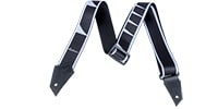 JACKSON / Jackson Strap with Sharkfin Inlay Pattern Black/White
