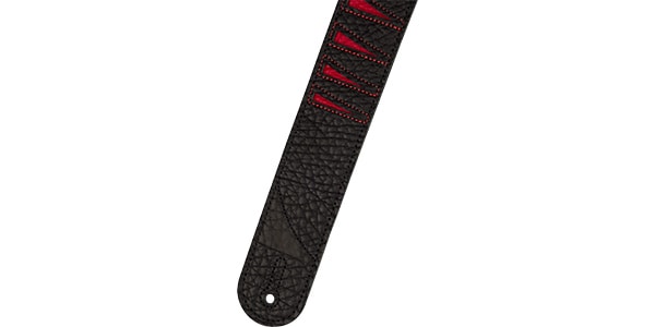 JACKSON ( ジャクソン )  / Jackson Shark Fin Leather Strap Red and Black 2"画像2