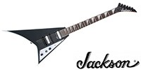 JACKSON JS32T Rhoads Black with White Bevels