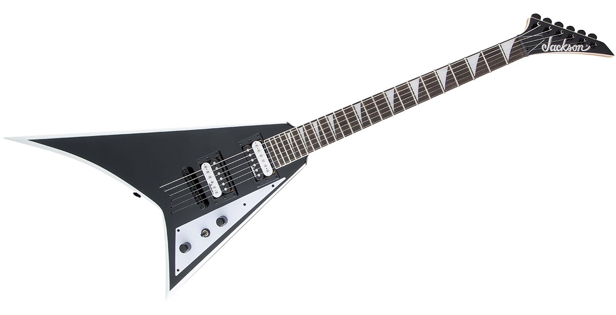 JACKSON/JS32T Rhoads Black with White Bevels