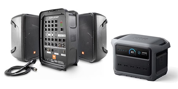 JBL ( ジェービーエル )  / EON208P + ANKERポータブル電源C1000セット