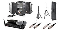 JBL / EON208P+CWE802Mワイヤレスマイク2本セット