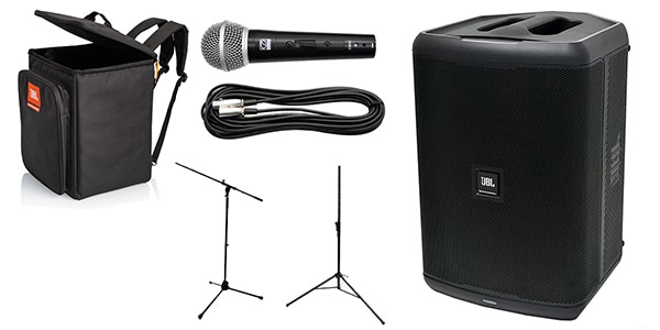 JBL ( ジェービーエル )  / EON ONE COMPACT+有線マイク1本+マイク/スタンドセット