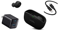 JBL / JBL WAVE BUDS 2 BLK ＋Anker USBアダプター＋ケーブル セット
