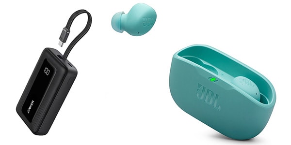 JBL ( ジェービーエル )  / JBL WAVE BUDS 2 ブルー ＋Anker Zolo Power Bank セット