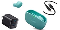 JBL / JBL WAVE BUDS 2 BLU ＋Anker USBアダプター＋ケーブル セット