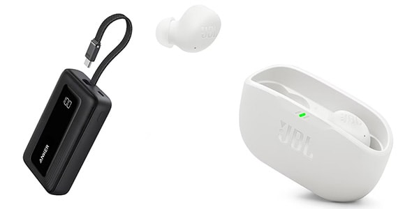 JBL ( ジェービーエル )  / JBL WAVE BUDS 2 ホワイト ＋Anker Zolo Power Bank セット