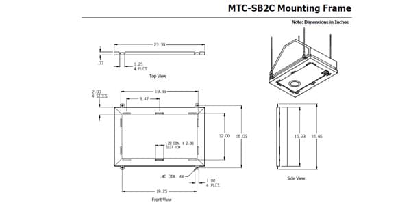 JBL ( ジェービーエル )  / MTC-SB2C 天井吊り金具画像2