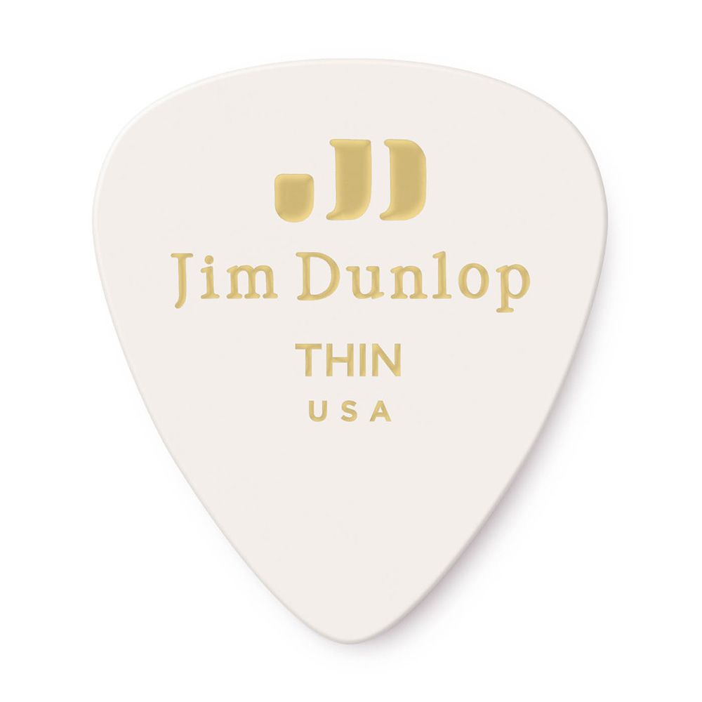 JIM DUNLOP/Genuine Celluloid Classics White/Thin