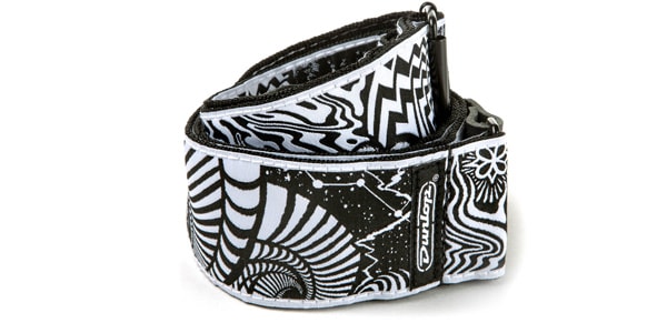 JIM DUNLOP / ILD02 ILOVEDUST Strap Voltex Black/White