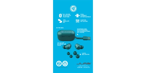 JLAB ( ジェイラブ )  / GO AIR POP TRUE WIRELESS EARBUDS Teal画像15