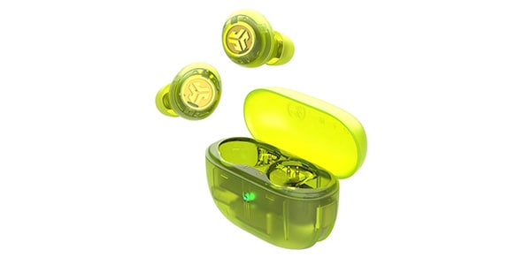 JLAB / Go Pop ANC True Wireless Earbuds Clear Bright Green
