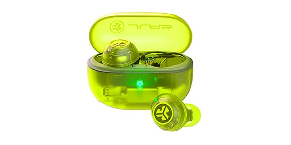 JLAB / Go Pop ANC True Wireless Earbuds Clear Bright Green画像2