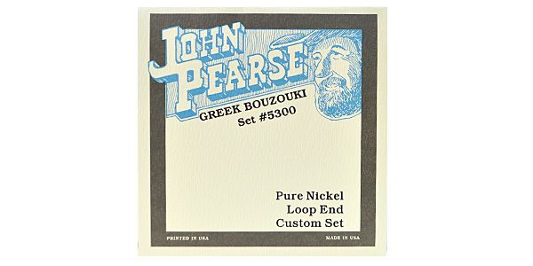 JOHN PEARSE/5300 Greek Bouzouki Pure Nickel Loop End