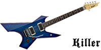 KILLER GUITARS KG-PRIME Thunderwing Blueberry Burst/Natural Binding Line