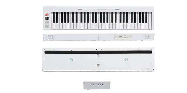 KIKUTANI / 	KDP-61P 折りたたみ式キーボード ホワイト画像2