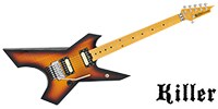 KILLER GUITARS KG-Exploder Flame Top